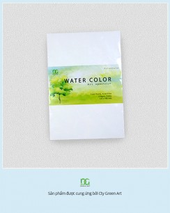 Giấy vẽ màu nước A5 - dòng giấy lên màu đẹp tự nhiên (15tờ/túi)
